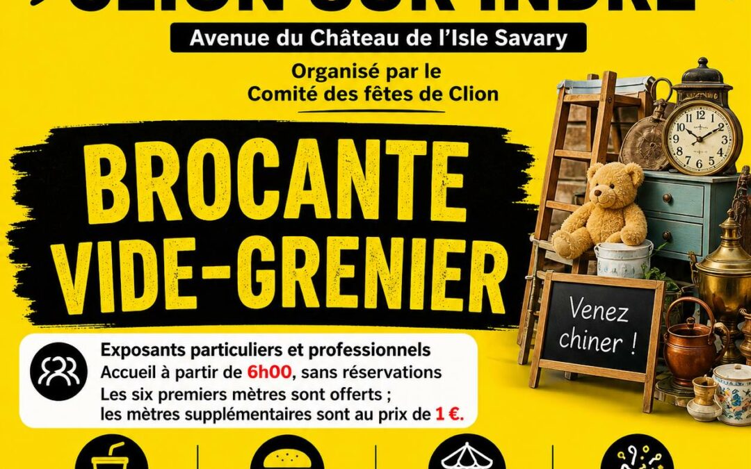 Brocante du 31 mai 2026 : modification du stationnement et de la circulation